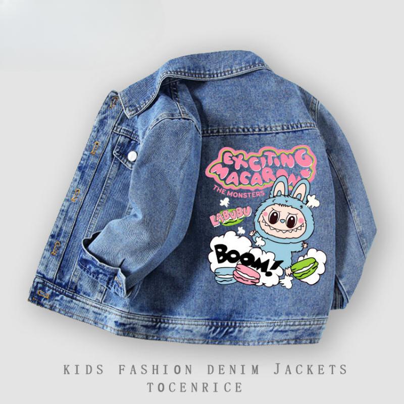 

Модные куртки для девочек, детские повседневные джинсовые куртки на весну и осень 120