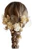 [Lomeri] Lomeri Gold American Flower Dried Flower Hair Ornament for Coming-of-Age Ceremony, Graduation Ceremony, Wedding, and Hakama (Gold A004)