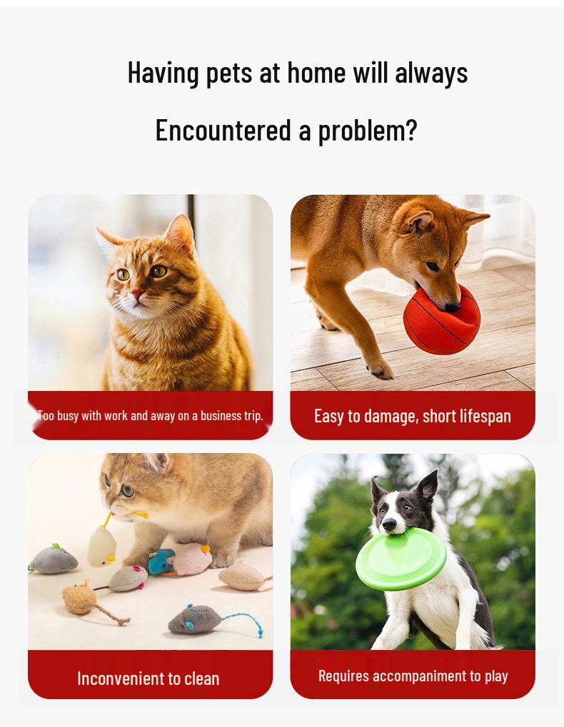 Pet Playmate: Automatic Smart Charging Teaser for Self-Entertainment and Decompression.