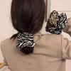 Gopchang String Basic Point Zebra Pattern Hair Scrunchie Modern Hair Scrunchie