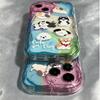 Color Block Puppy Case for Apple 15/14/13/12/11/Pro/Promax/XS Max/XR/XS/X