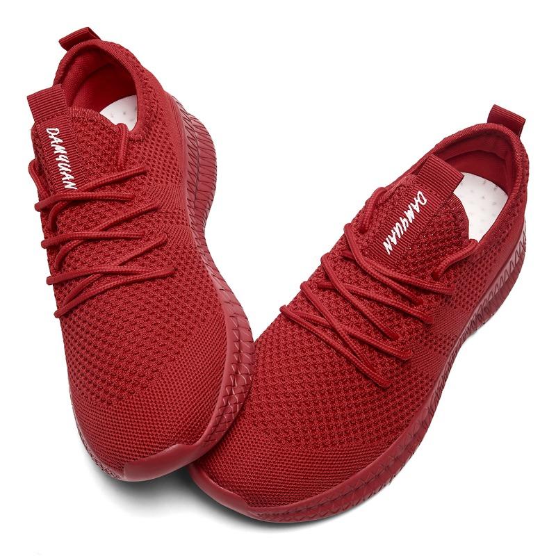 Damyuan Men Casual Flats Air Mesh Breathable Trainers Non-slip Footwear Men Vulcanized Shoes Athletic Training Tenis Feminino