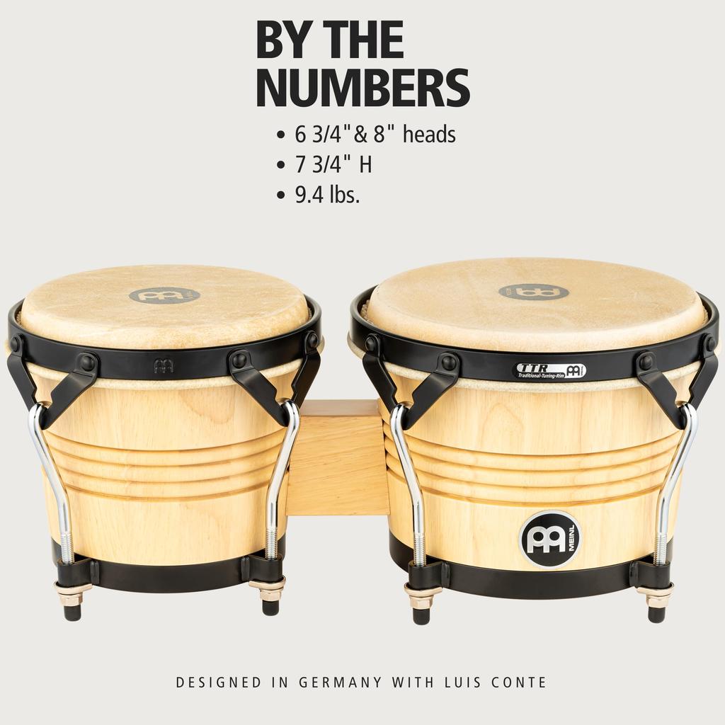 MEINL Percussion Meinl Bongo Artist Series LUIS CONTE Wood Bongo LC300NT-M []