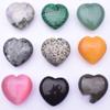 Cross Natural Stone Crystal Heart 15-70mm Healing White Crystal Ornament