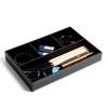 4 Slots Tabletop Storage Tray Multi-Functional Durable Desk Drawer Organizer Pu Leather Creative Jewelry Box Stationery