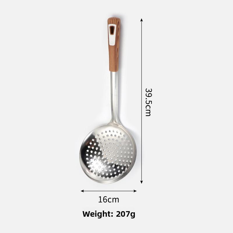 Thickened Domestic Kitchen Drain and Oil-separated Noodles Dumpling Spoon