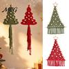 DIY Craft Sets for Adults Braided Christmas Tree Kit, Make 2 Cotton Rope Trees, Boho Knot Easy Kits Holiday Set with Wooden Beads And Star,