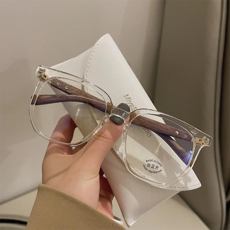 

Fashion Transparent Ultralight Frame Myopia Glasses Unisex Ladies Minus Diopter Eyeglasses Anti Blue Light Near Sight Eyeglasses 0(anti-blue light)
