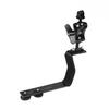 Aluminum Alloy Diving Bracket Z Type Single Handle With Base Adapter for Gopro Underwater Camera Photo Housing FlashLight