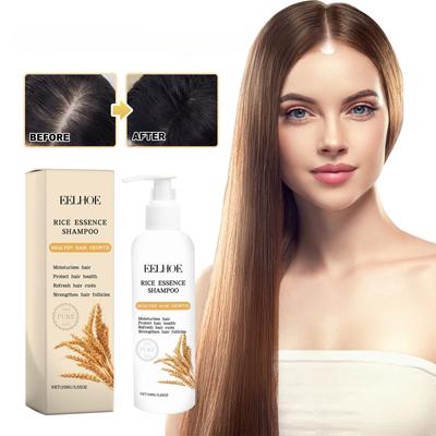 Rice Anti-Shedding Shampoo reinigt gründlich, spendet Feuchtigkeit und repariert die Haarwurzeln, stärkt das Haar und verhindert den Verlust von dichtem Haar.