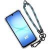 Coque Silicone - BOOLING - pour Samsung Galaxy A17 4G/5G - Antichoc avec Bracelet Bleu