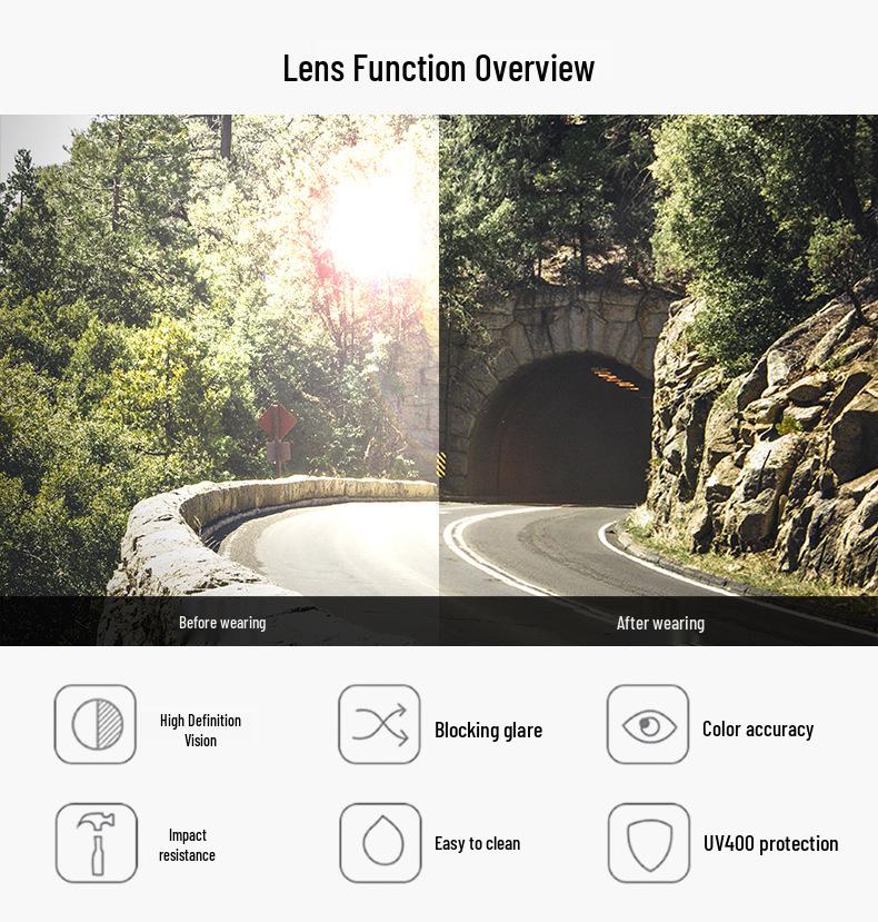 High-End Colorful Polarized Sunglasses for Outdoor Sports & Driving