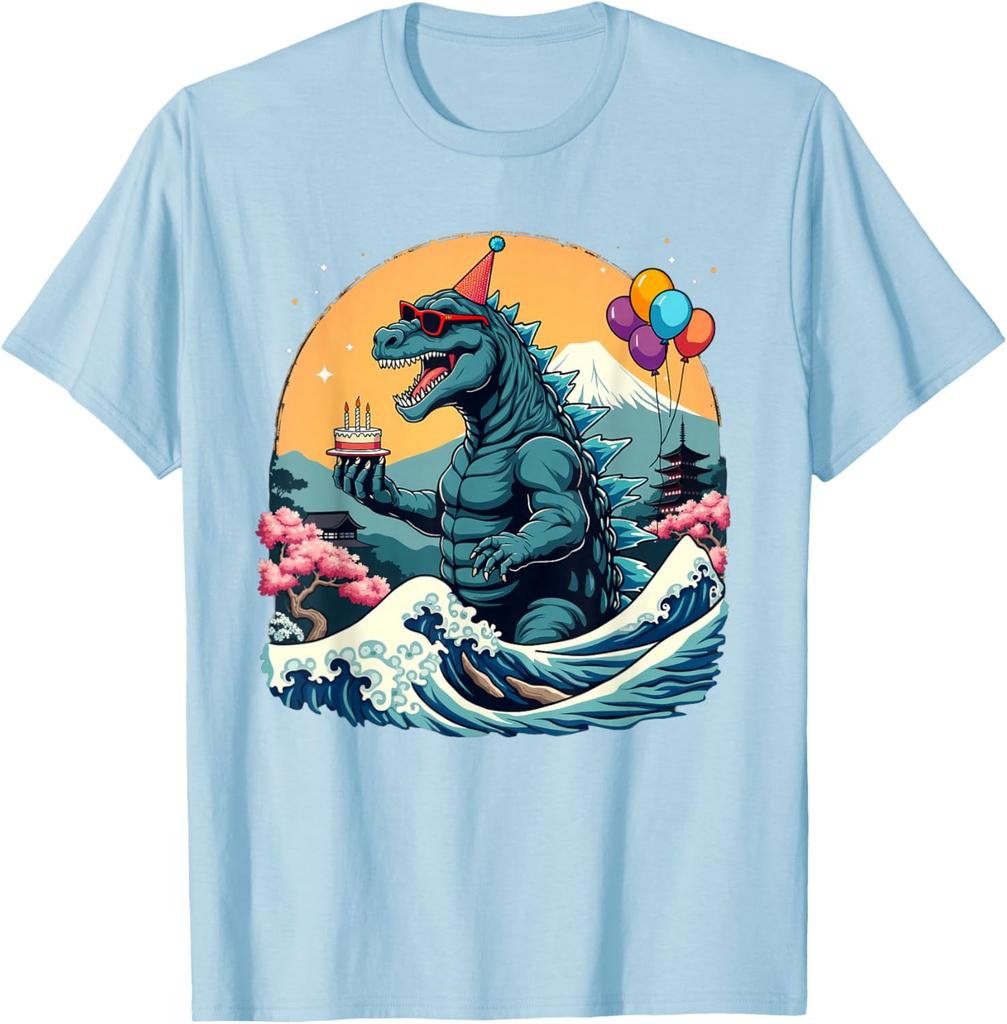 Kaiju Birthday Japan Monster Movie Bday Party Decorations Tshirt S6xl