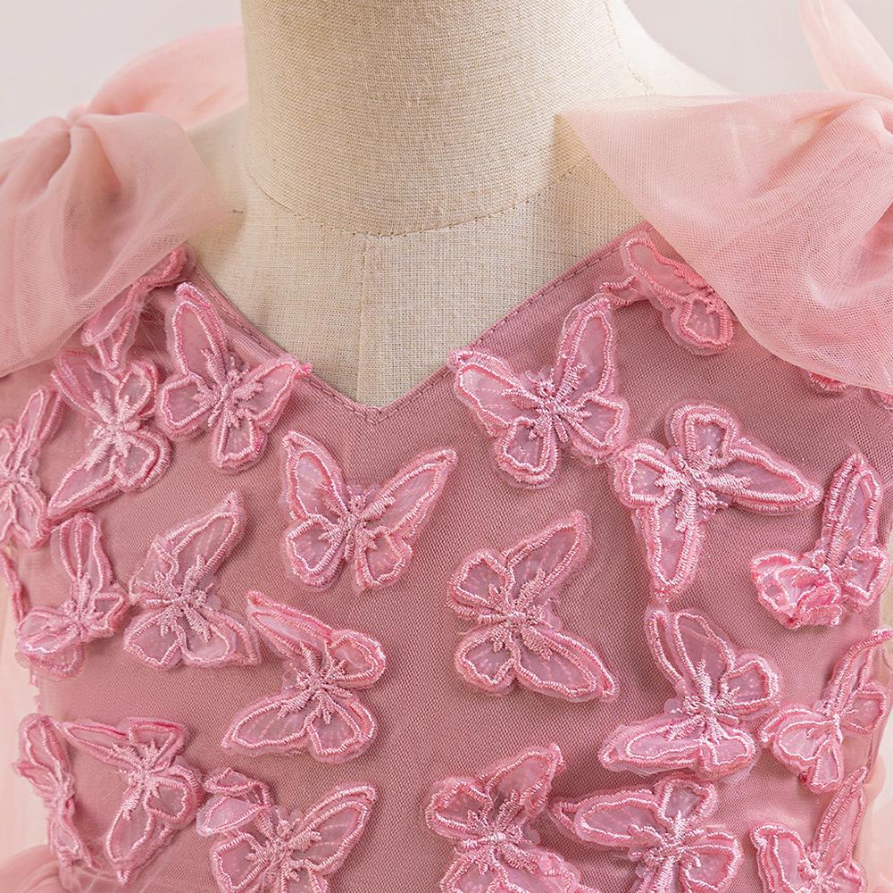 Flower Girls Dress for Wedding Party Child Princess Pageant Long Gown Kids Dresses for Girls Formal Evening Dress