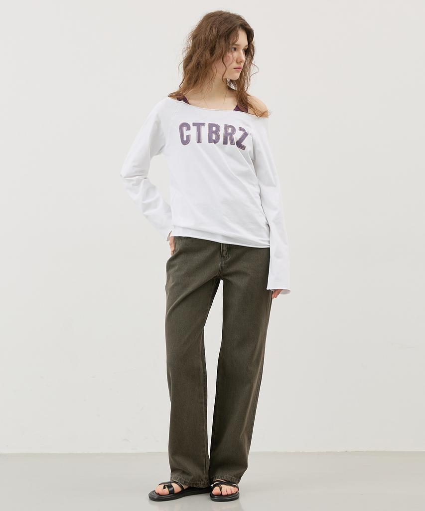 CITYBREEZE Ctbrz Boat Neck Long Sleeve T-Shirt_White