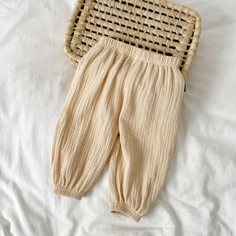 Kids Clothing Summer Thin Solid Color Anti Mosquito Pants Baby Boys Girls Loose Casual Trouser Simple Fashion Bloomers