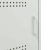 Nightstand White 36x39x50.5 cm Steel