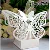 10 Pcs Hollow Butterfly Gift Paper Boxes Creative Laser Cutting Wedding Candy Dragee Box Cookie Carton Wrapping Package