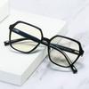 Retro Glasses Frame, Anti-Blue Glasses Tr90 Flat Glasses Women'S Glasses Frame Myopia Glasses Goggles