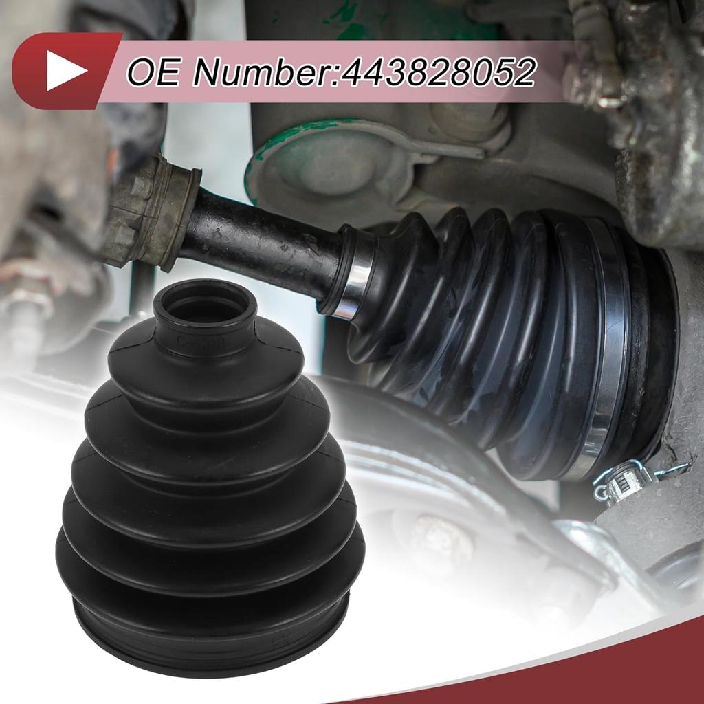 1 Satz Manschettenkit für Antriebswellen-Gelenke für Toyota Camry 2007-2009 für Toyota Highlander 01-07 Äußeres Gleichlaufgelenk-Manschette mit Schellen Nr. 443828052 Schwarzes Gummi