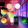 E27 Bluetooth Smart RGB LED Bulb 9W 220V Tuya/Smart Life APP Control Dimmable Lamp with Timer Music Sync for Home Decor Lighting