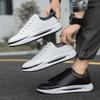 Leather casual shoes men's low-top lace-up men's shoes soft-soled sports shoes fashion trend white shoes