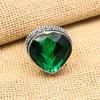 Chrome Diopside Gemstone Handmade 925 Solid Sterling Silver Jewelry Exquisite Ring  For Women