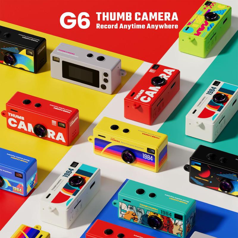 Portachiavi Mini Fotocamera a Pollice Portatile Mini Action Camera Retrò Schermo Display Lcd Ripresa Video Registrazione Video HD 1080P