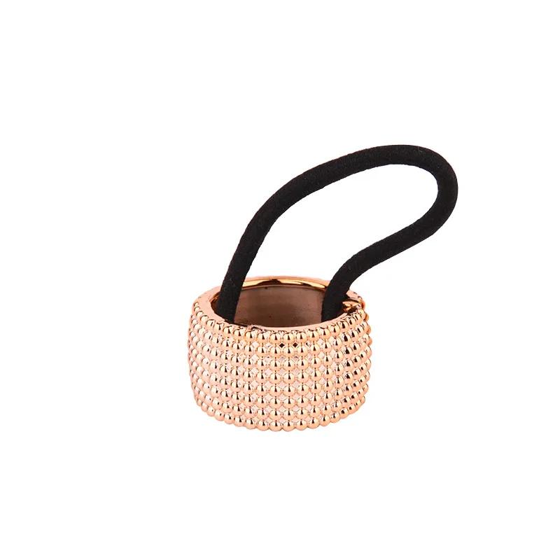 Fermacoda Semplice Fibbia Clip Alta Elasticità Corda per Capelli Moda Semplice Anelli Rotondi per Capelli Copricapo Accessori per Capelli