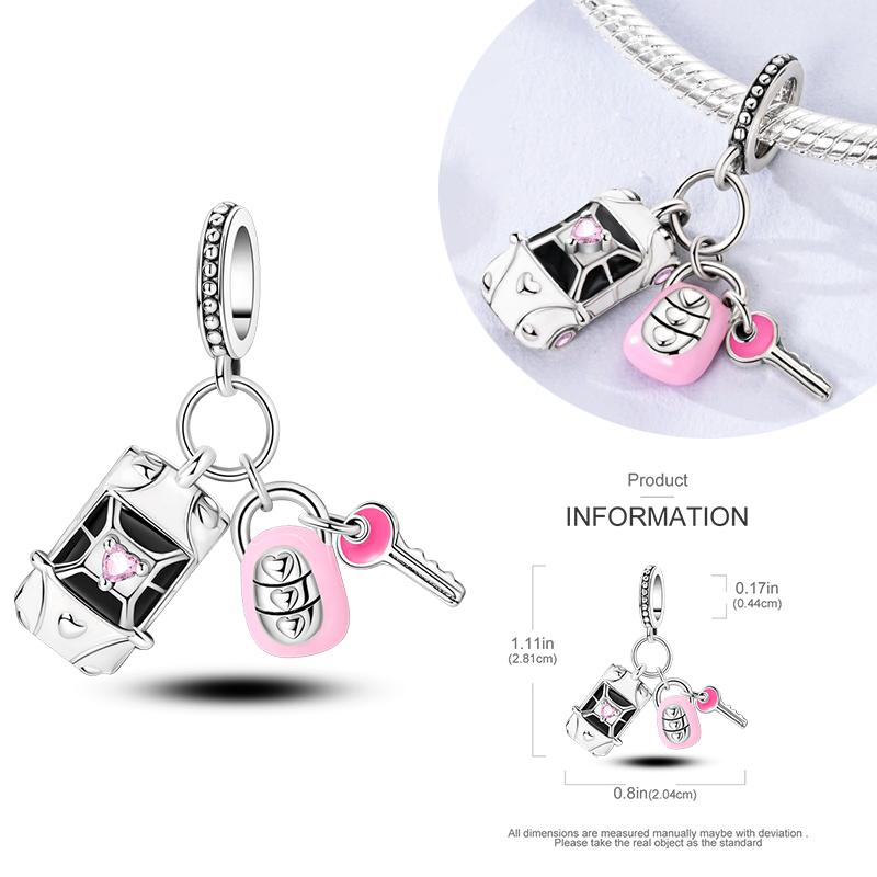 Newest Copper Stunning Charms Beads Cute Pets Dangle Luminous Dog Pendant Fit Original Bracelet Diy Jewelry