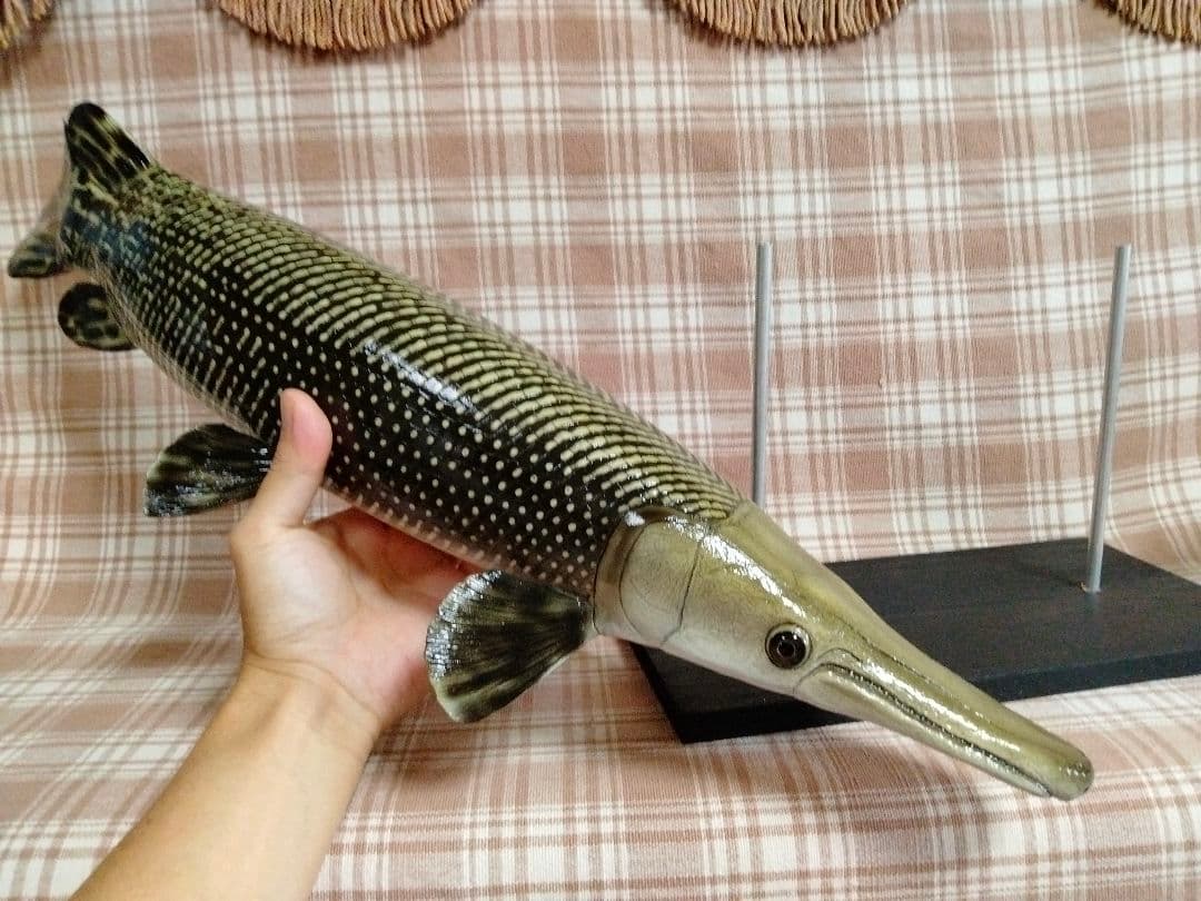 

[Б/У] Ручная работа 61 см Фигурка Гара-аллигатора Модель Реплика Древняя рыба