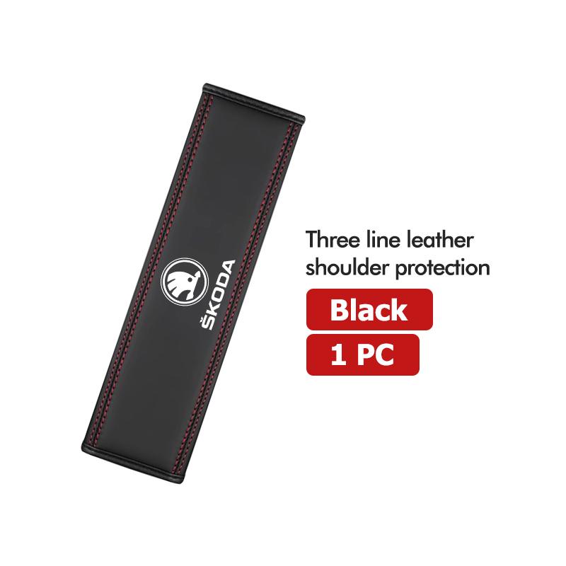 NAWR1 1/2PCS Car Seat Belt Safety Belt Shoulder Cover Auto Accessories For Skoda Octavia Superb RAPID FABIA KAMIQ KAROQ KODIAQ YETI