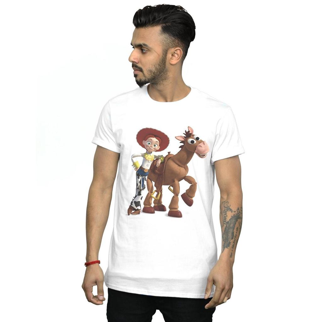 Disney Mens Toy Story 4 Jessie And Bullseye T-Shirt