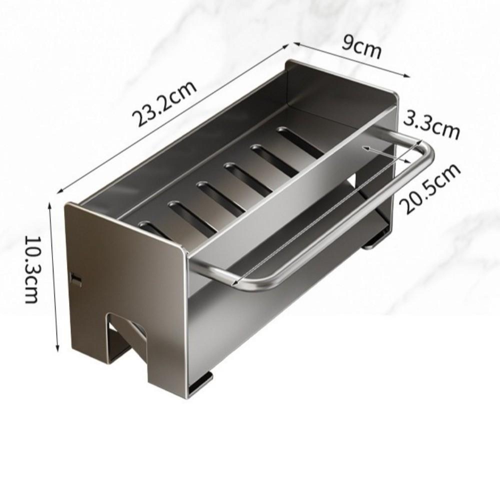 Space-Saving Sink Organizer with Drain Tray Kitchen Countertop Storage Holder  Kitchen Use