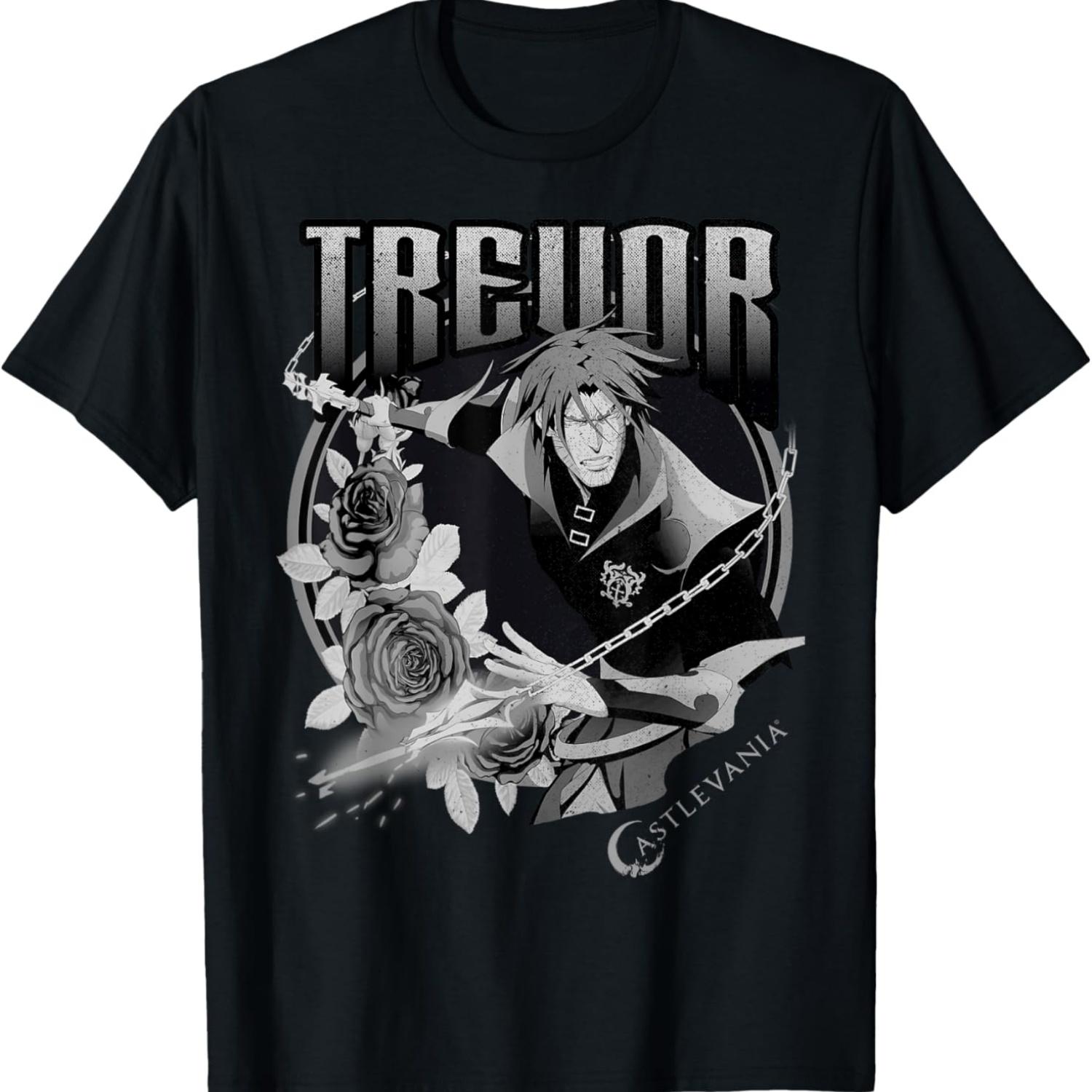 

Футболка с цветочным значком Castlevania Trevor XXXXXL чёрный