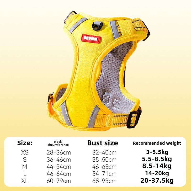 Dog Explosion-proof Vest Type Saddle Chest Strap Medium and Large Dog Large Dog Outdoor Leash Pet Dog Walking Rope