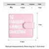 30 Envelope Savings Challenge Binder PU Leather Budget Book for Savings Challenge Waterproof Reusable
