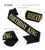 Herr Royal Crown och King Sash Party Set - Legerings Huvudbonadsaccessoar