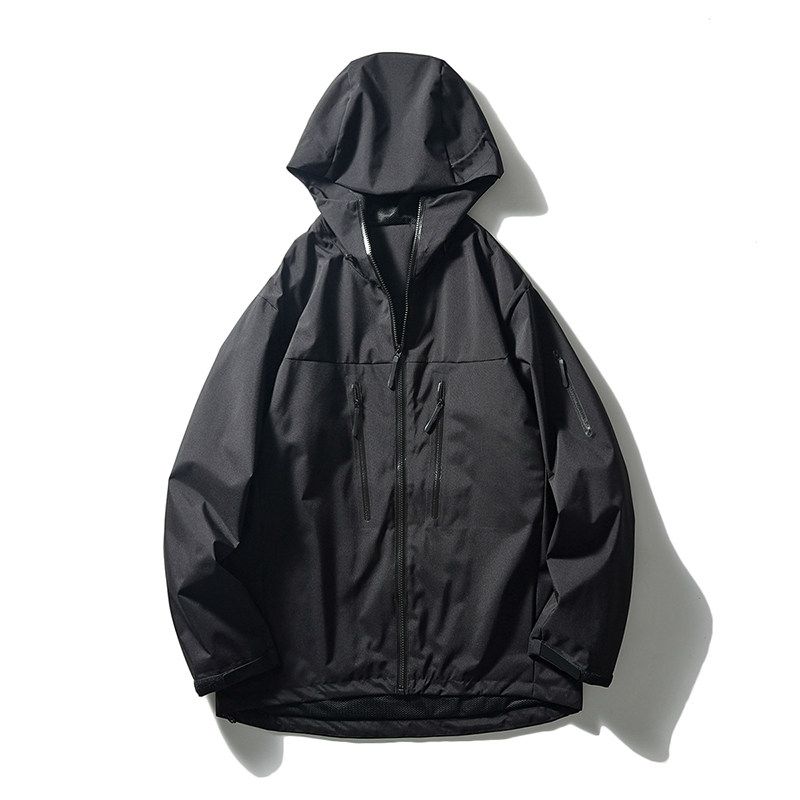 Bird s Hard Shell Outdoor Jacket Coat Men s Spring & Fall Outdoor Windproof Waterproof Sports Trench Coat Export Men s Wear Workwear Jacket Black S