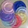 10Pcs Mesh Organza Drawstring Bag Tulle Fabric 26CM Gift Bags Round Shape Round Organza Bag