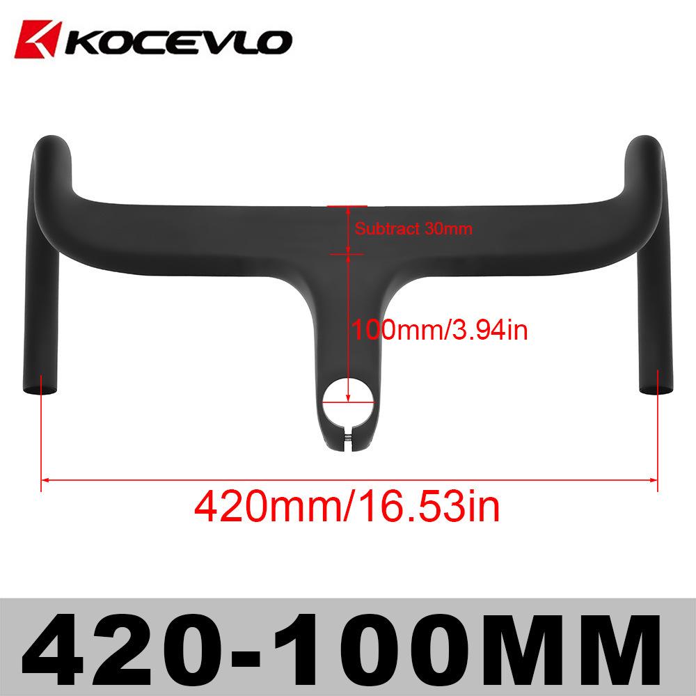 KOCEVLO R03 Carbon Road Bike Integrated Drop Handlebar with Spacers R03 Integrated Drop Bar