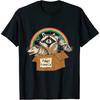 HATANSE Adopt A Street Cat Shirt Funny Opossum Raccoon Skunk Vintage T-Shirt