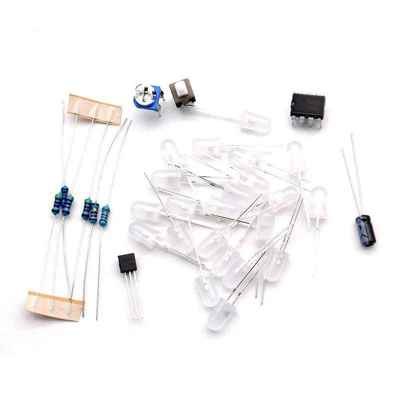 DIY Herzform Atmende Lampe Bausatz LED Leiterplatte 4V 6V Elektronische Lötmontage für Elektronikstudenten Projekt