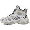Sport Lifestyle Series Comfortable Versatile High-Top Casual Shoes Women Sneakers White Gray 168022-WGY