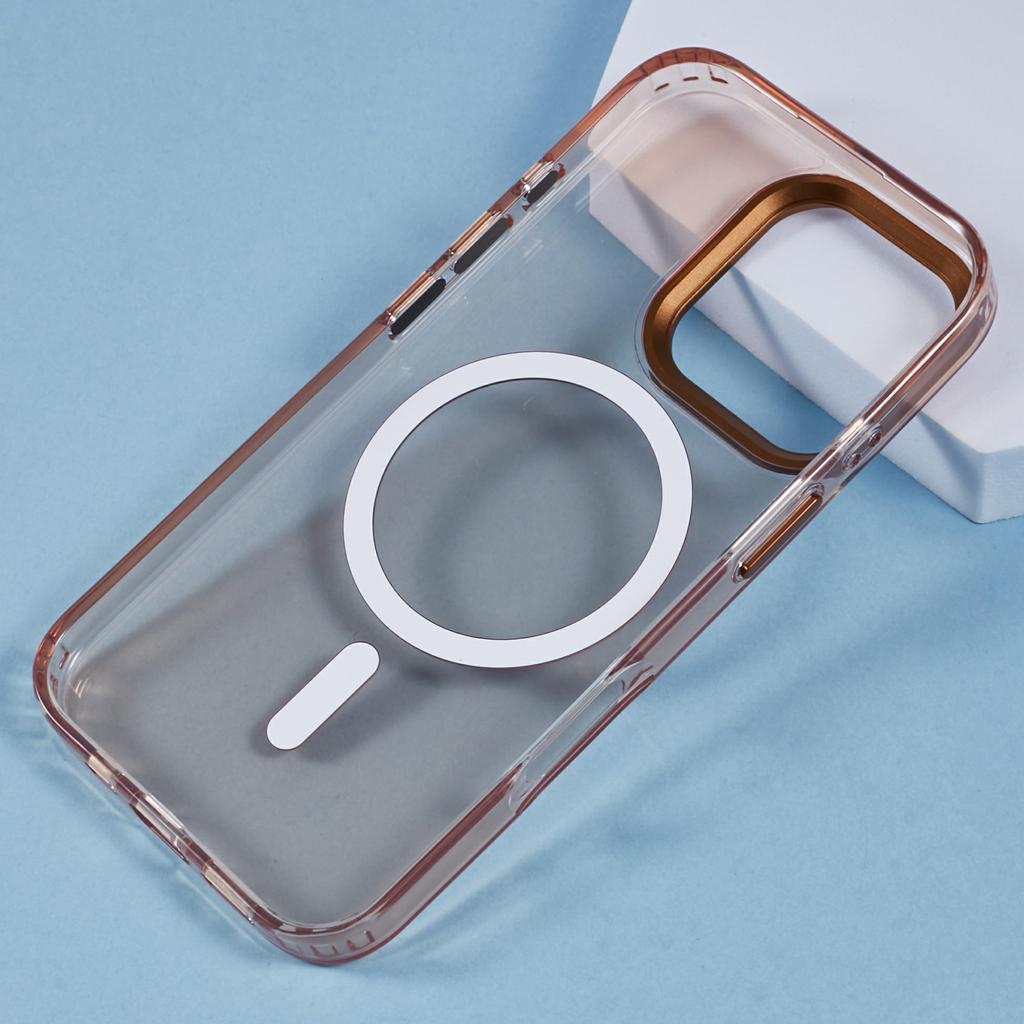 For iPhone 16 Pro Max Case Compatible with MagSafe TPU+PC Phone Back Cover Rhinestone Decor