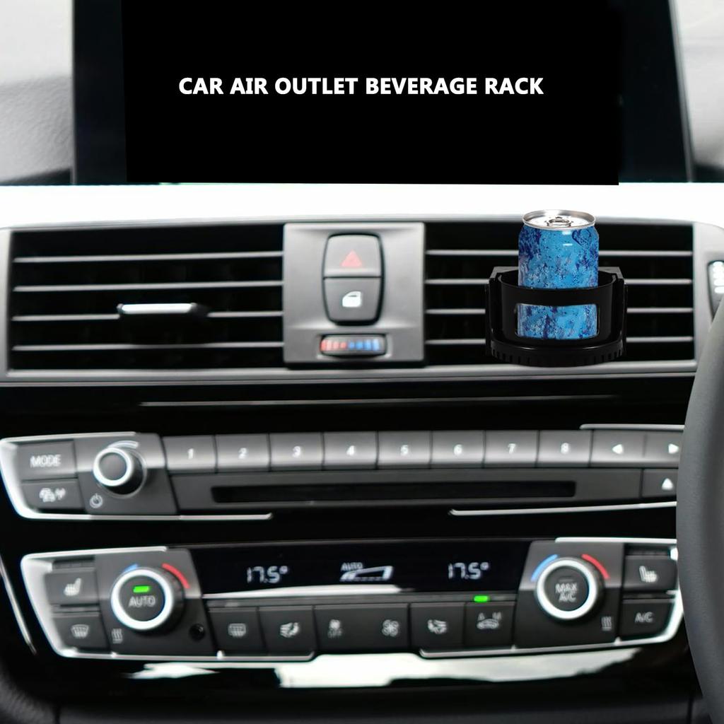 ABOOFAN Drink Holder, Car Air Conditioner Vent Round, Stylish, Plastic Cup Holder, Funny, Easy Installation, Convenient To Use, Black