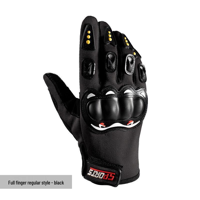 Unisex Four-Season Motorcycle Half-Finger Tactical Gloves - Off-Road, Anti-Slip, Hard Shell Protection