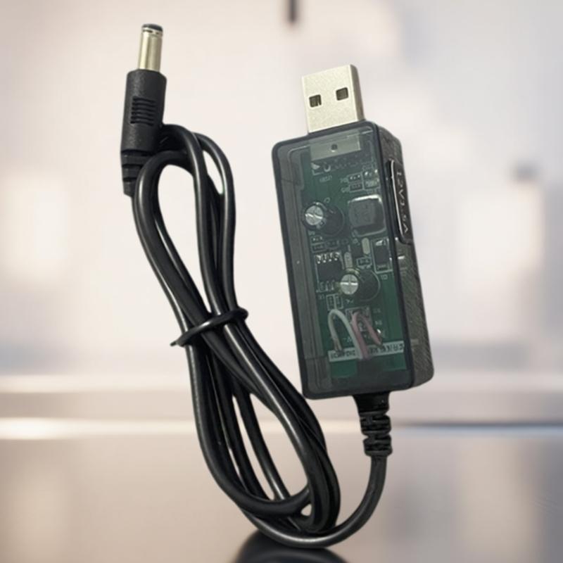 USB 5V To 12V 1.5A Voltages Boost Cable Step Up Power Cord Overcurrent Protections For Safe Routers Power Supply