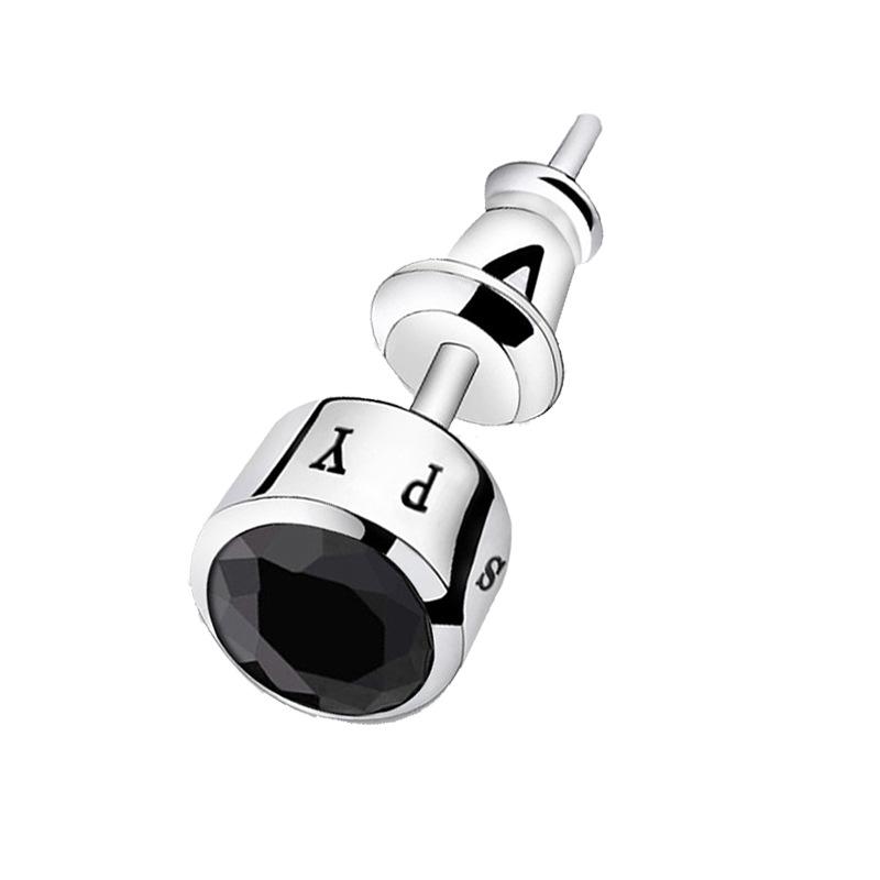 Polaris zirconia stud earrings for men, high-end, trendy, unique, niche style, stylish and cool men's earrings, women's earrings