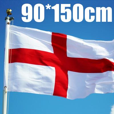 Nova bandeira da inglaterra 3 * 5 pés, bandeiras cruzadas de st george, ilhós ingleses, futebol, rugby, dia